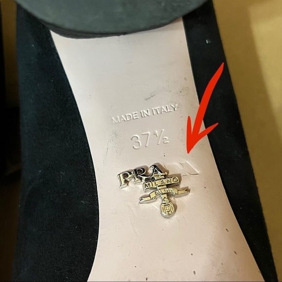 Prada | Suede 65mm Round Block Heel Pumps Square Toe Classic Size 7.5 (EU 37.5) - Picture 14 of 15